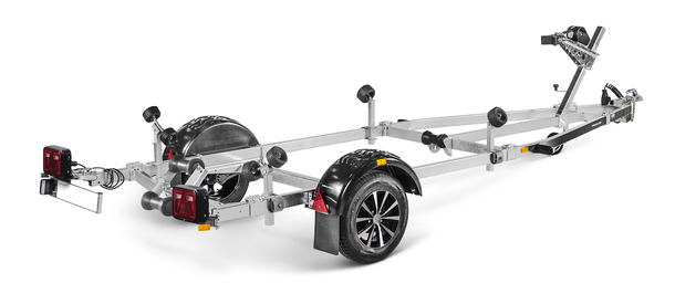 Obromsade båttrailers